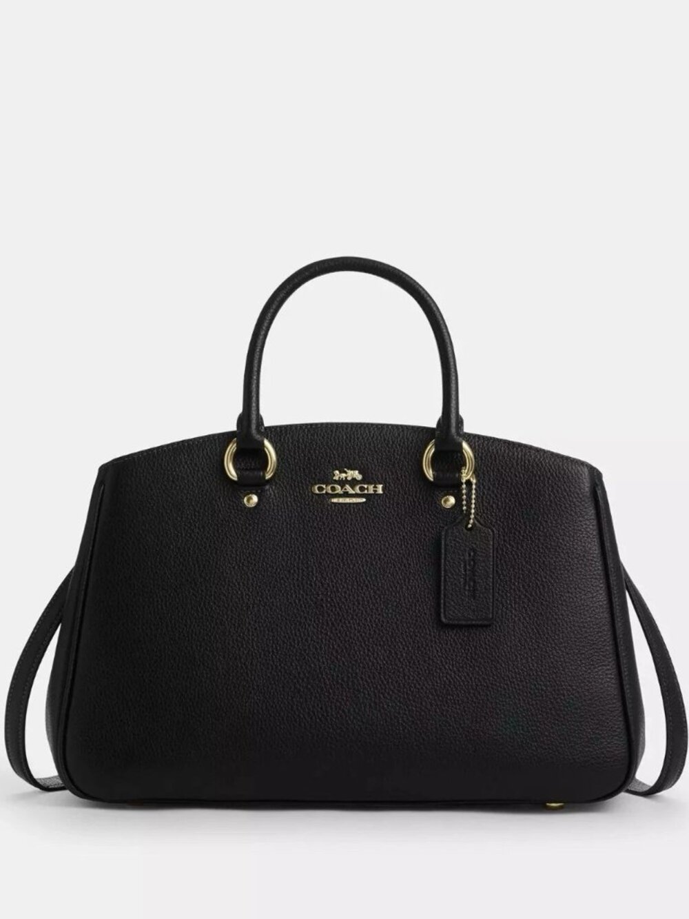 Coach Savannah Carryall Bag Crossbody In Leather/Gold/Black CAL56 NWOT